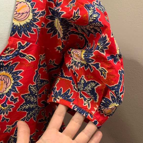 House of Harlow 1960 Women’s Red Floral Knot Tie Dress size XL - Picture 11 of 14